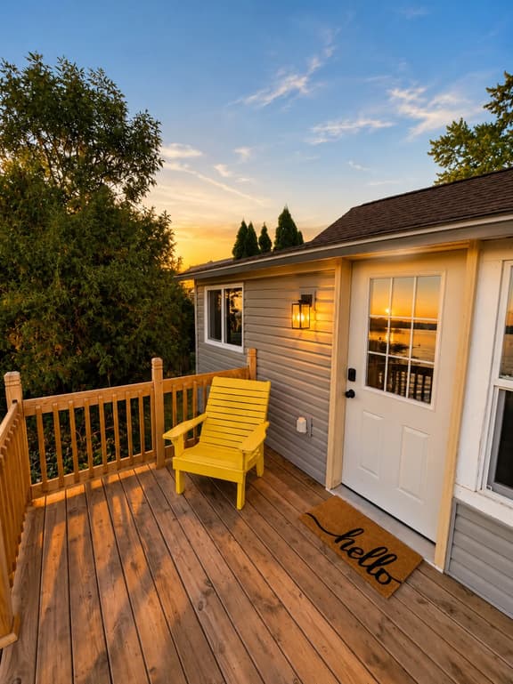 Sunset Skiff, historic lakefront cabin - Image 1